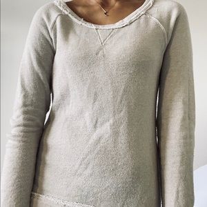 love, Fire: tan sweater